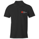 Black Heart Foundation unisex polo shirt featuring Walking logo.