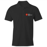 Black Heart Foundation unisex polo shirt featuring Walking logo.